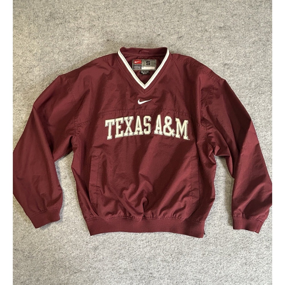 Nike Texas A&M Aggies Windbreaker Pullover - Size Small Vintage